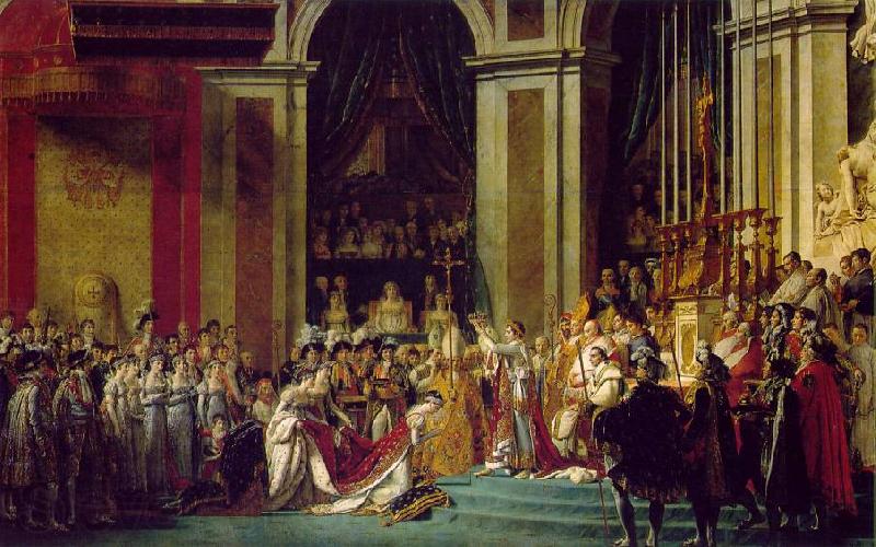 Jacques-Louis David The coronation of Napoleon and Josephine (mk02) Germany oil painting art